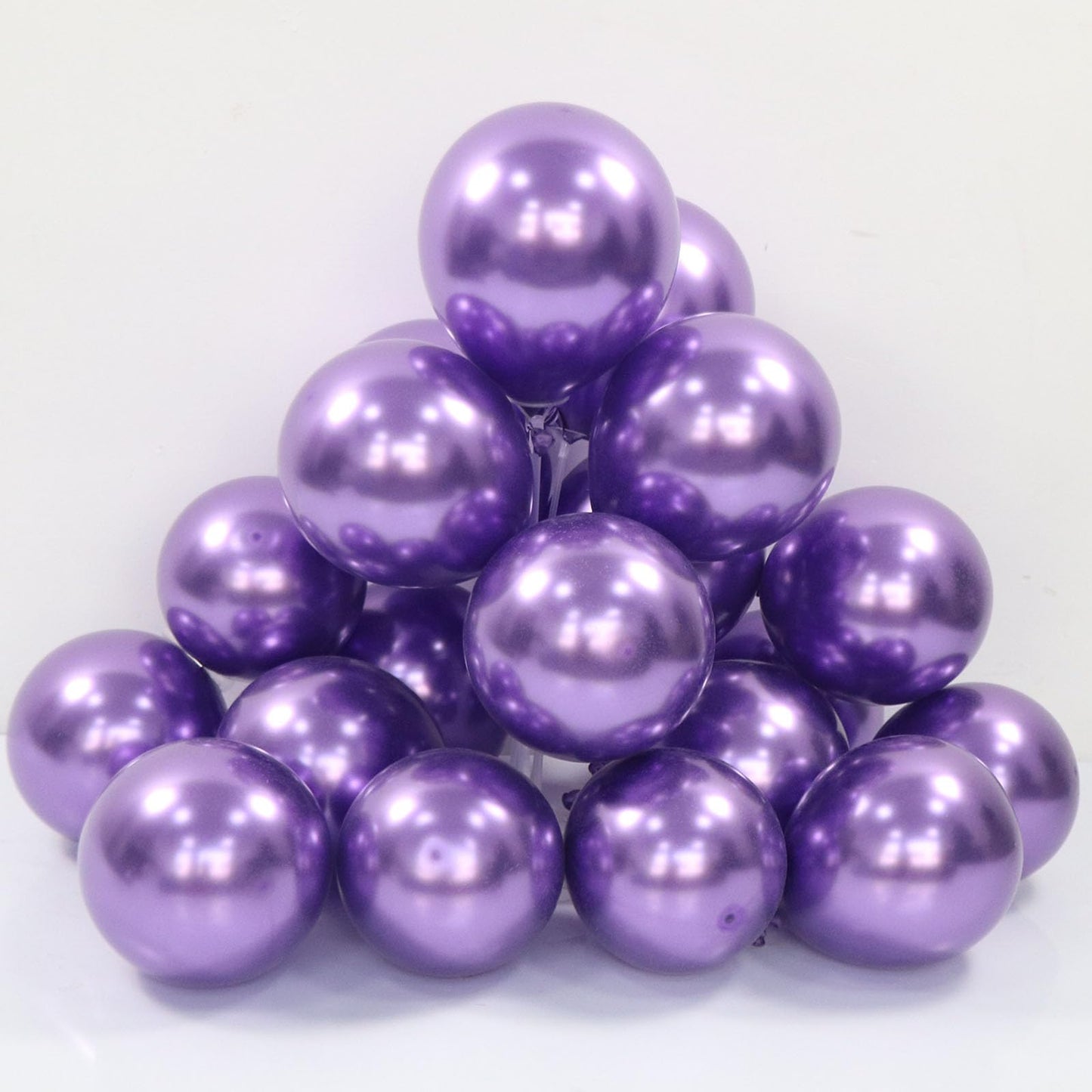 Purple Balloons In Different Sizes 5 10 12 18Inch-134Pcs Metallic Chrome Purple Balloons For Garland Arch