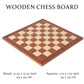 A&A 17.25'' Professional Wooden Chess Board with Storage Bag/Mahogany & Maple Inlaid / 1.75'' Squares w/o Notation