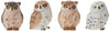 George S. Chen Imports Ss-G-54281 Imports Owl Figurines (Set Of 4), 2'