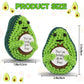Dafuriet Mini Funny Positive Potato, 3 Inch Knitted Wool Doll With Positive Card For Cheer Up Gifts And Party Decorations, Cute Wool Positive Potato Crochet Doll(Avocado)