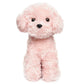 Weigedu Pink Puppy Dog Stuffed Animals Plush Toys, Pink Poodle Bichon Frise Maltese Stuffed Dog Plush, 12.6 Inches
