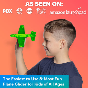 Foam Airplanes - Easter Basket Stuffers For Kids All Ages 4 5 6 7 8 9 10 11 - Best Toy Gift Boy Stocking Stuffer Gifts Party Favors - Easter Basket Gifts For Kids - Foam Air Plane Gift Idea For Kids