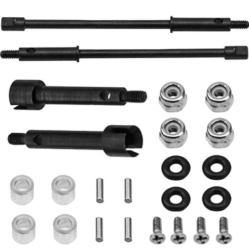 ShareGoo SCX24 Extended Axles Shaft 4mm Widen Front Rear CVD Joint Compatible with Axial SCX24 AXI90081 AXI00001 AXI00002 1/24 R