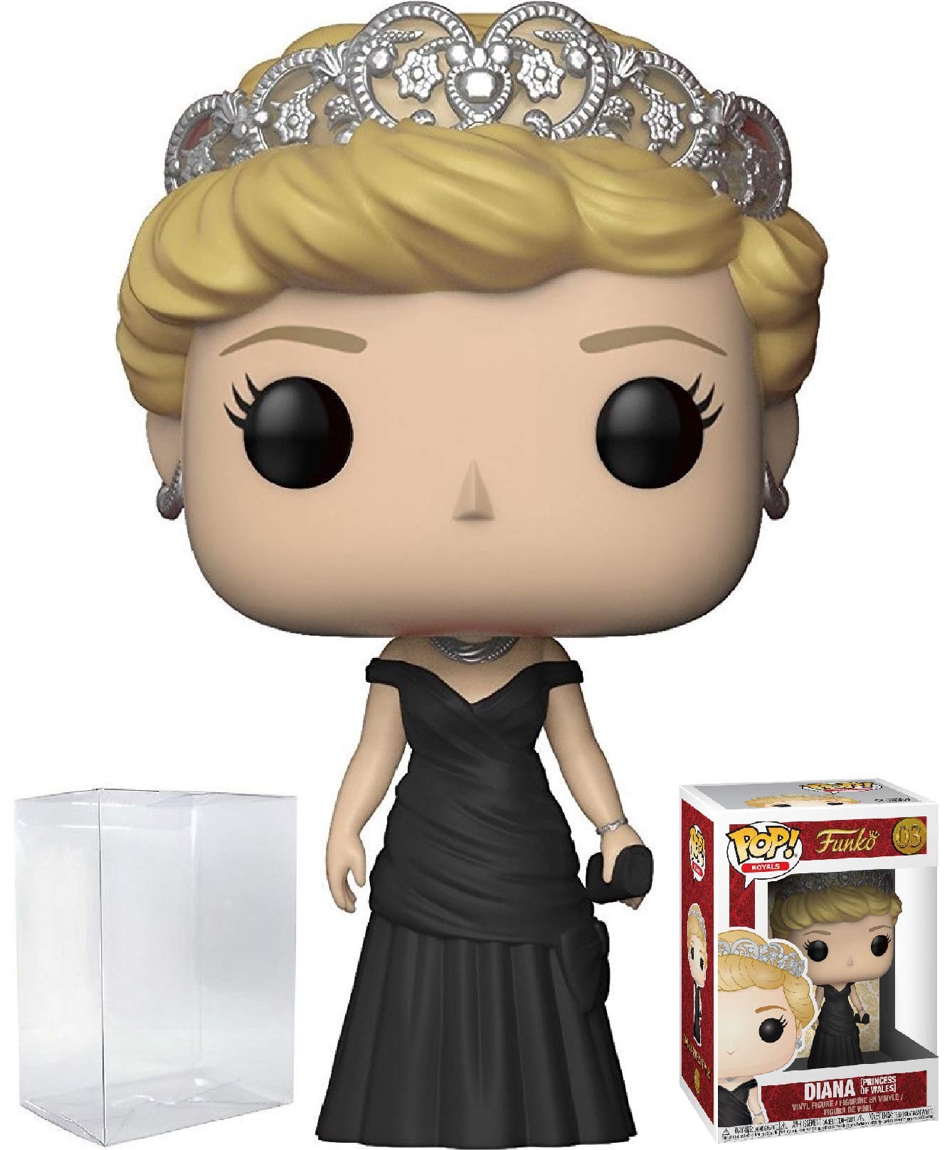 Funko Pop! Royals: The Royal Family - Diana Princess Of Wales Vinyl Figure (Bundled With Pop Box Protector Case)