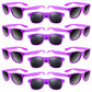 Astaron 12 Pack Party Novelty Sunglasses Bulk Neon Party Favors For Beach Wedding Party Pool Party Supplies, Purple