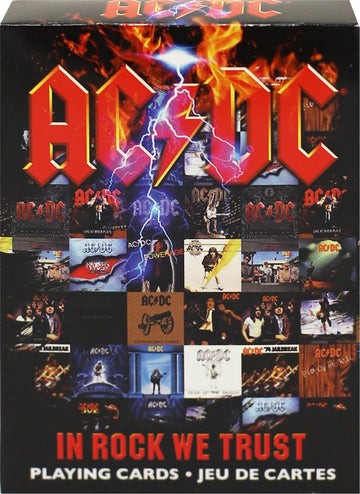 Aquarius Ac/Dc Playing Cards - Acdc Themed Deck Of Cards For Your Favorite Card Games - Officially Licensed Ac/Dc Merchandise & Collectibles - Poker Size With Linen Finish