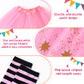Panitay Halloween Witch Costume For Toddler Girls Includes Pink Tutu Hat Broom And Socks