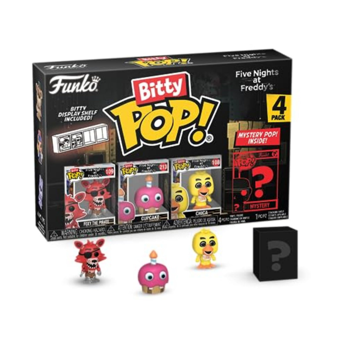 Funko Bitty POP! 4 Pack: Five Nights at Freddys  Foxy, Cupcake, Chica