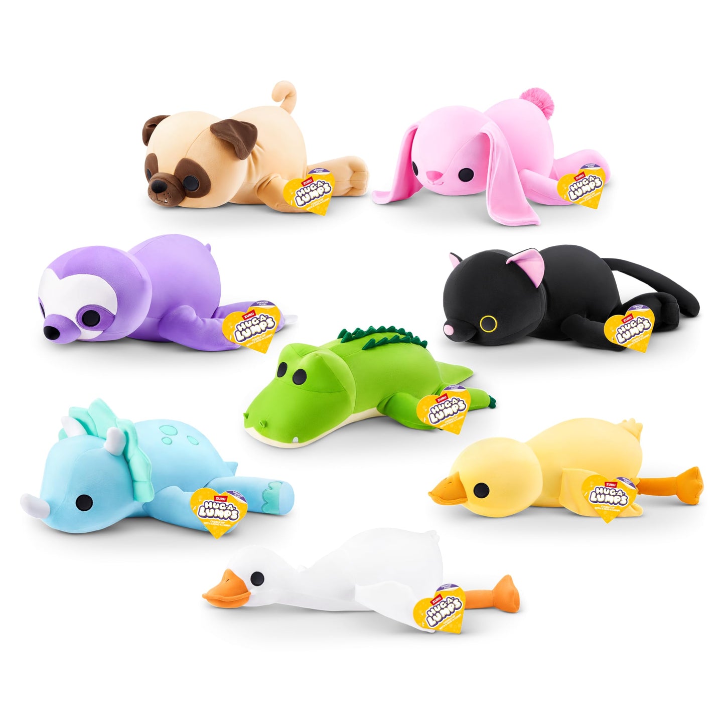 Hug-A-Lumps Sloth Weighted Plush Toy, 3.3 lbs Cuddly Anti-Stress Comfort Plush by ZURU, Perfect for Squishy Hugs and Relaxation