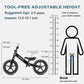 Sereed 12 Inch Toddler Balance Bike, No Pedal Bicycle For Kids 24 Months To 5 Years Old, Customize Plate (3 Sets Of Stickers Inc
