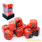 Bescon Two Tone Glowing Dice D6 16Mm 12Pcs Set Hot Rocks, 16Mm Six Sided Die (12) Block Of Glowing Dice
