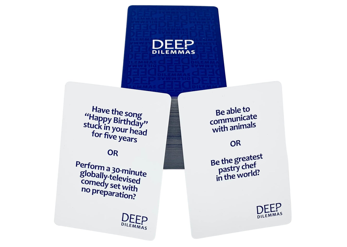 Deep Dilemmas Conversation Cards - 200 'Would You Rather' Ice Breakers for Adults, Multicolor, Cardstock - Perfect for Couples & Family