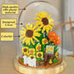 Oltlyunh Flowers Bouquet Building Blocks Set,Mini Bricks Artificial Flower Set,Diy Sunflower Botanical Collection,Bonsai Tree Fr