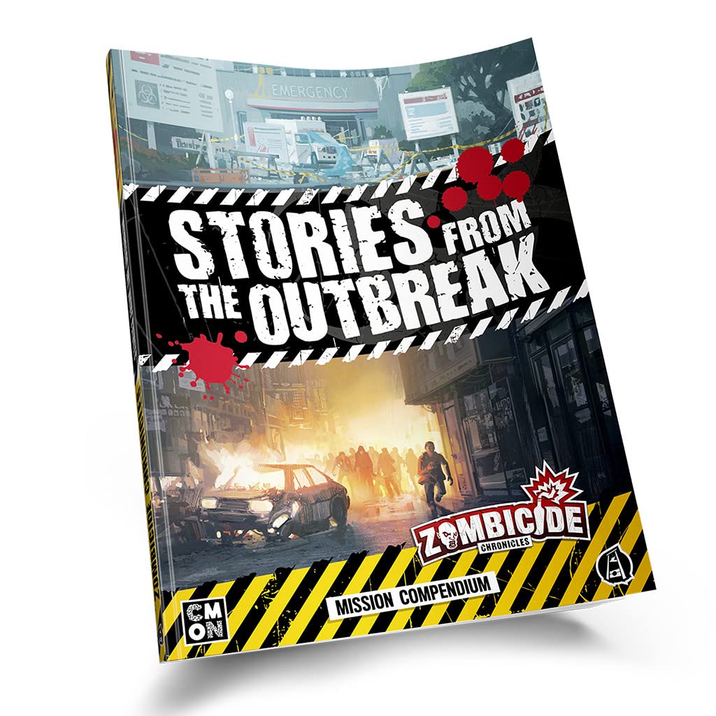 Cmon Zombicide Chronicles: Stories From The Outbreak Mission Compendium - 10 Exciting Pre-Made Adventures! Cooperative Strategy