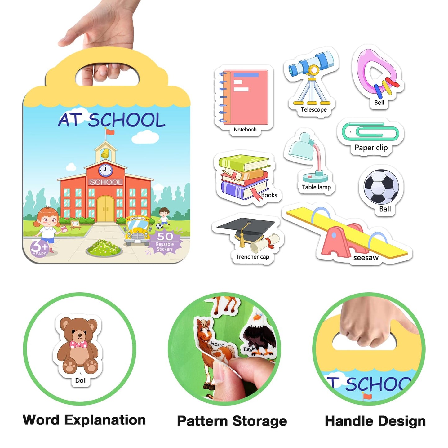 Jofrey Jelly Stickers Book For Kids 2-4