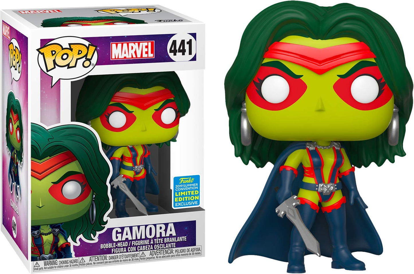 Funko Pop! Marvel: Gamora #441 - 2019 Sdcc Shared Exclusive