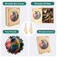 Wooden Puzzles For Adults, Finch Bird Wooden Jigsaw Puzzles 200Pcs, Medium, Unique Shape Animal Adult Puzzles, Irregular Wood Pu