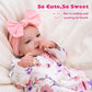 Babeside Lifelike Reborn Baby Dolls - Leen, 20-Inch Soft Body Realistic-Newborn Smile Baby Girl Doll Poseable Real Life Baby Dolls With Toy Accessories Set For Kids Age 3+