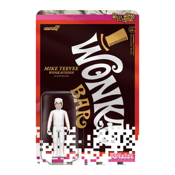 Super7 Willy Wonka and The Chocolate Factory Mike Teevee White Suit - 3.75'' Willy Wonka Action Figure Classic Movie Collectible