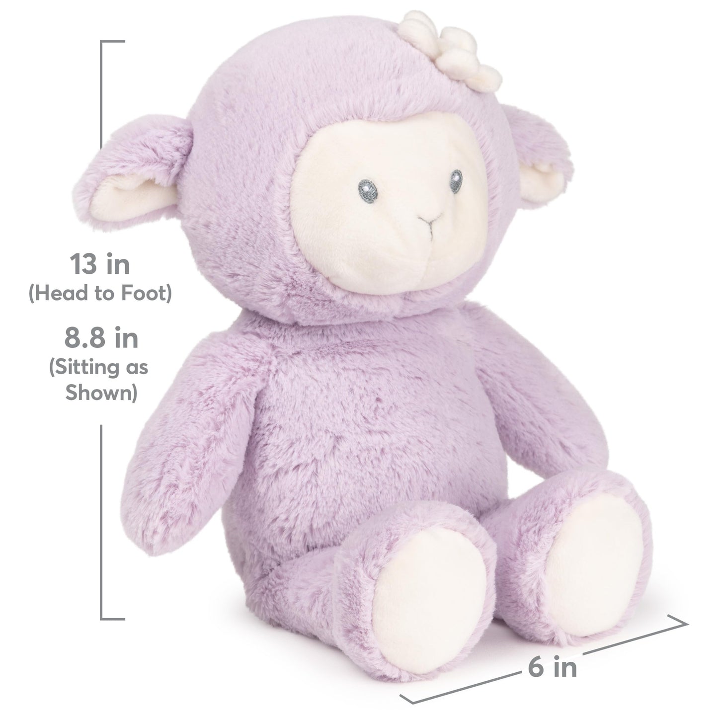 Gund Baby Sustainable Lamb Plush, Stuffed Animal Made From 100% Recycled Materials, For Babies And Newborns, Spring Decor, Laven