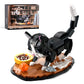 XITALAXU Tuxedo Cat Building Sets for mature-themed Animal Black Cat Building Blocks Toy with Display Base Home or Office Decor Gift for Teens Boys Girls 8-12 (1200pcs)