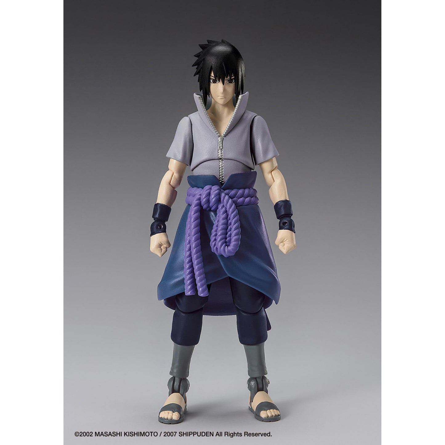 BANDAI NAMCO Naruto Action Figure - 5" Sasuke Uchiha (Adult) - PVC Model 87535