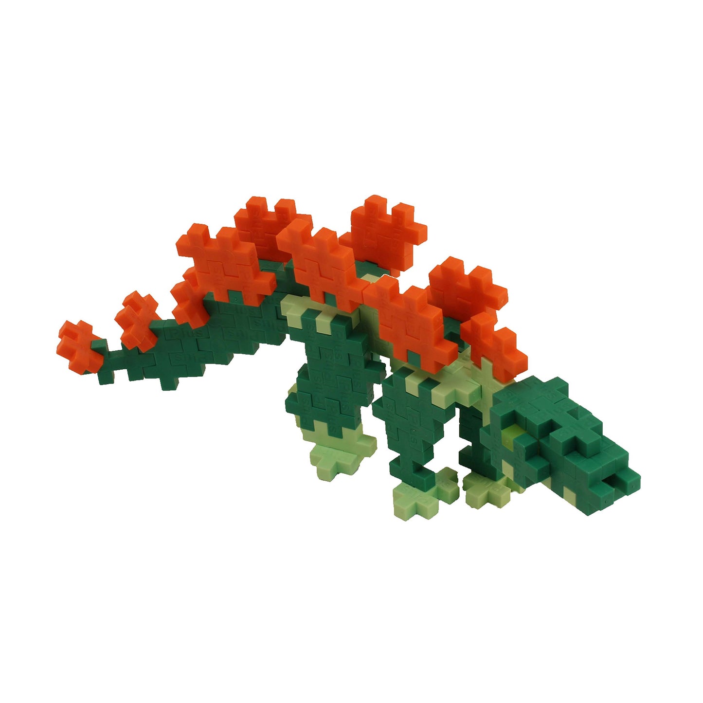 PLUS PLUS 3D Dinosaur Building Block Set - 70 Mini Interlocking Puzzle Pieces, Stegosaurus - Fun STEM Toy for Kids, Model 4168736