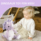VANLINNY NEW Purple Dinosaur Plush Toy - Cuddly Cotton Stuffed Animal for Baby, Nursery & Gifts, Model SAV006