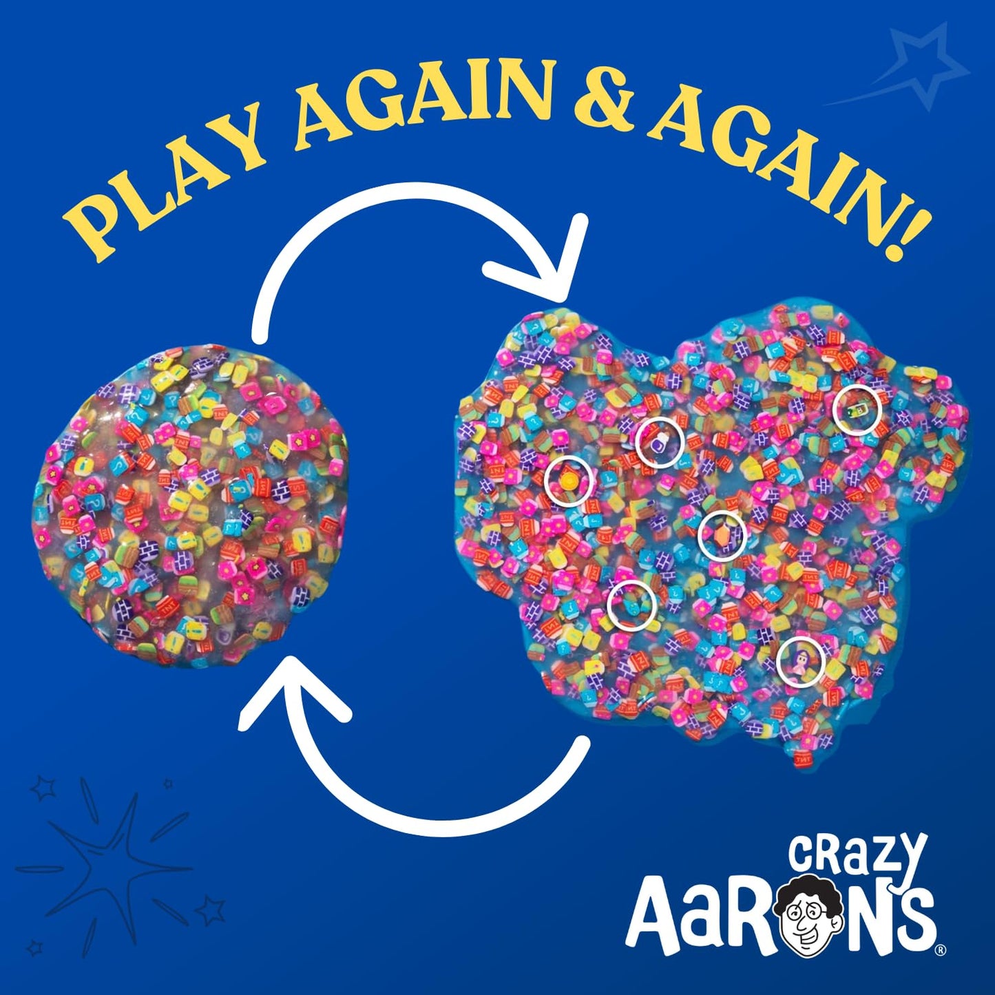 Crazy Aaron'S Thinking Putty 4' Tin - Arcade Adventure Hide Inside - Clear Putty With Hidden Pieces, Non Toxic - Never Dries Out