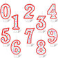 10 Pieces Birthday Number Candles Polka Dot Colorful Birthday Candles Cake 0-9 Candles for Birthday Wedding Anniversary Reunions