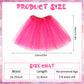 Hoemwarm 18 Pcs Tutu Dresses For Toddler Girls, 3 Layers Toddler Tutu Skirt Princess Tutu Bulk Multicolor Fluffy Tulle Star Skir