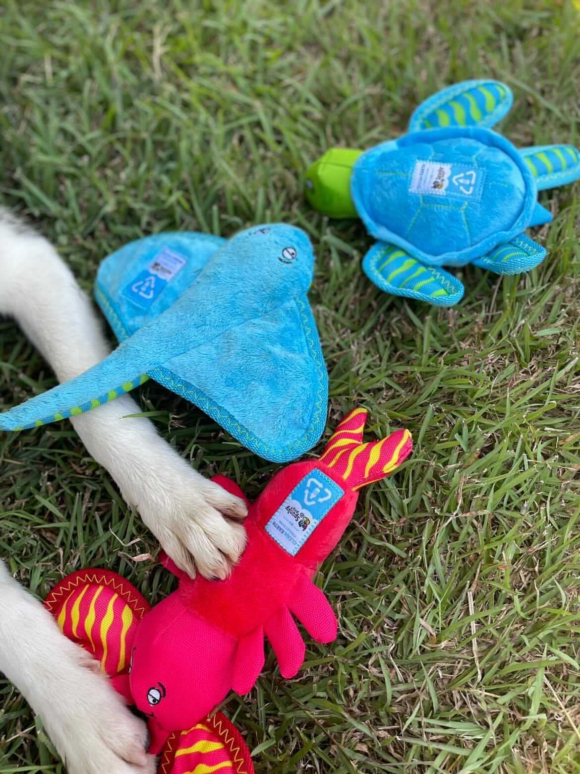 Spunky Pup Clean Earth Plush Turtle | Made From 100% Recycled Water Bottles | Small