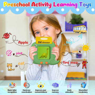 Pocket Speech Talking Flash Cards - 336 Sight Words Toddlers Montessori Audible Speech Buddy Early Learning Flashcards, Autism S