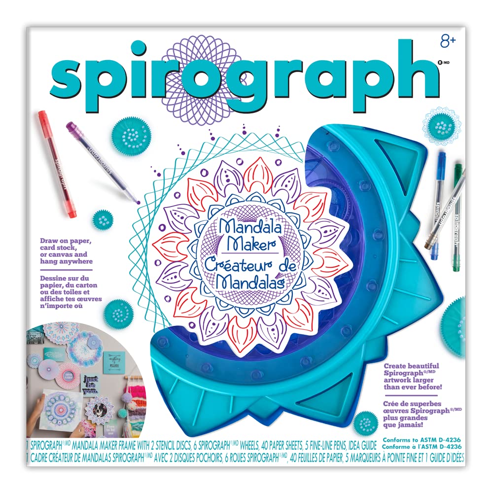 Spirograph Mandala Maker  The Easy Way to Make Countless Amazing Mandala Designs  Design Mandala Art  Ages 8+