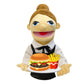 Okegztoa 16'' Entriloquist Puppet, Hand Puppet for Kids and Adults, Plush Waiter With Removable Mouth, Ages 4-8, Scalable Contro