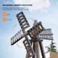 Vingli Outdoor Yard Windmill, Wooden Wind Spinner For Garden Yard Lawn Patio Decoration (Carbonized Wood, Medium)