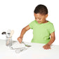 Melissa & Doug Stir And Serve Cooking Utensils (7 Pcs) - Stainless Steel And Wood