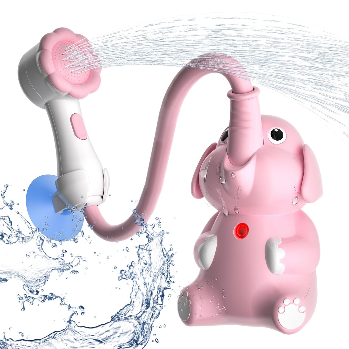 Baby Bath Toys, Bath Toys For Infants 0-12 Months With Shower Head, Baby Shower Head For Bath Ipx7 Waterproof Usb Rechargeable,