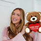 Zamnnn Shawty U Hella Fine - 10'' Teddy Bear & Gift Bag - Funny Stuffed Animal Plush Gift For Girlfriend, Boyfriend, Best Friend