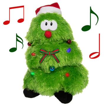 Simply Genius Singing Dancing Christmas Tree: Animated Christmas Character, 12    Stuffed Animal Plush Christmas Tree With Music