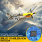 Rc Airplane Brushless P51D Mustang Rc Plane Ready To Fly Remote Control Airplane Fighter With 6-Axis Gyro, 3 Flight Modes & Aero