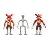 Five Nights at Freddys 6-Inch Endo-Series Collector Figure: Endo-1 with Classic Foxy and Withered Foxy Pieces - Articulated Figu