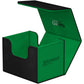 Ultimate Guard Sidewinder Synergy 100+, Deck Box For 100 Double-Sleeved Tcg Cards, Black/Green, Magnetic Closure & Microfiber In