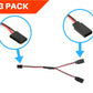 Apex RC Products 3 Pack - 6'' / 150mm Futaba Style Servo Y Harness 1030