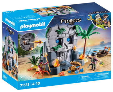 Playmobil Pirates Skull Island Playset, Multicolor, Model 71531, Plastic Construction