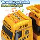 Toddler Boy Toys for 3 4 5 6 7 Years Kids, 25'' Semi Construction Carrier Truck Toy with Excavator and Dump Truck, Friction Powe