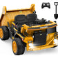 Anpabo 24V Ride On Dump Truck, 2X75W Powerful Motors, Up To 4.4Mph, Eva Tires, Construction Vehicle W/Electric Dump Bed And Extr