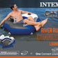 Intex River Run 1 Person Inflatable Tube Raft Float For Lake, Pool, & River, 6 Pack