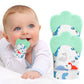 2Pack Silicone Teething Mitt, Soothing Infant Teething Mitten Pain Relief, Prevent Scratches Glove, Safe Silicone Teething Toys 