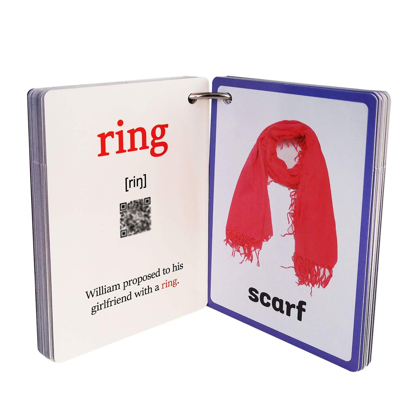 34PCS/Set Clothes Kids Gifts English Flash Cards Pocket Card Educational Learning Baby Toys for Children Pre-Kindergarten